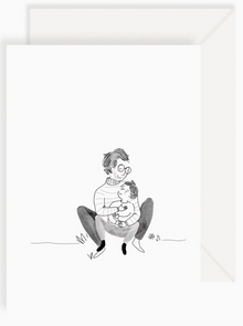 Carte - Tendresse papa et son fils