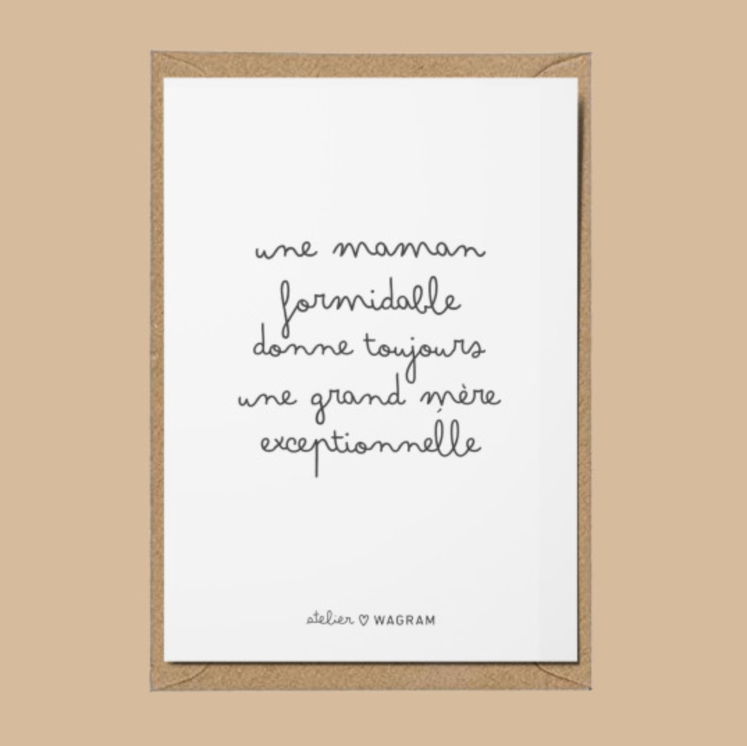 Carte - Une grand-mère exceptionnelle