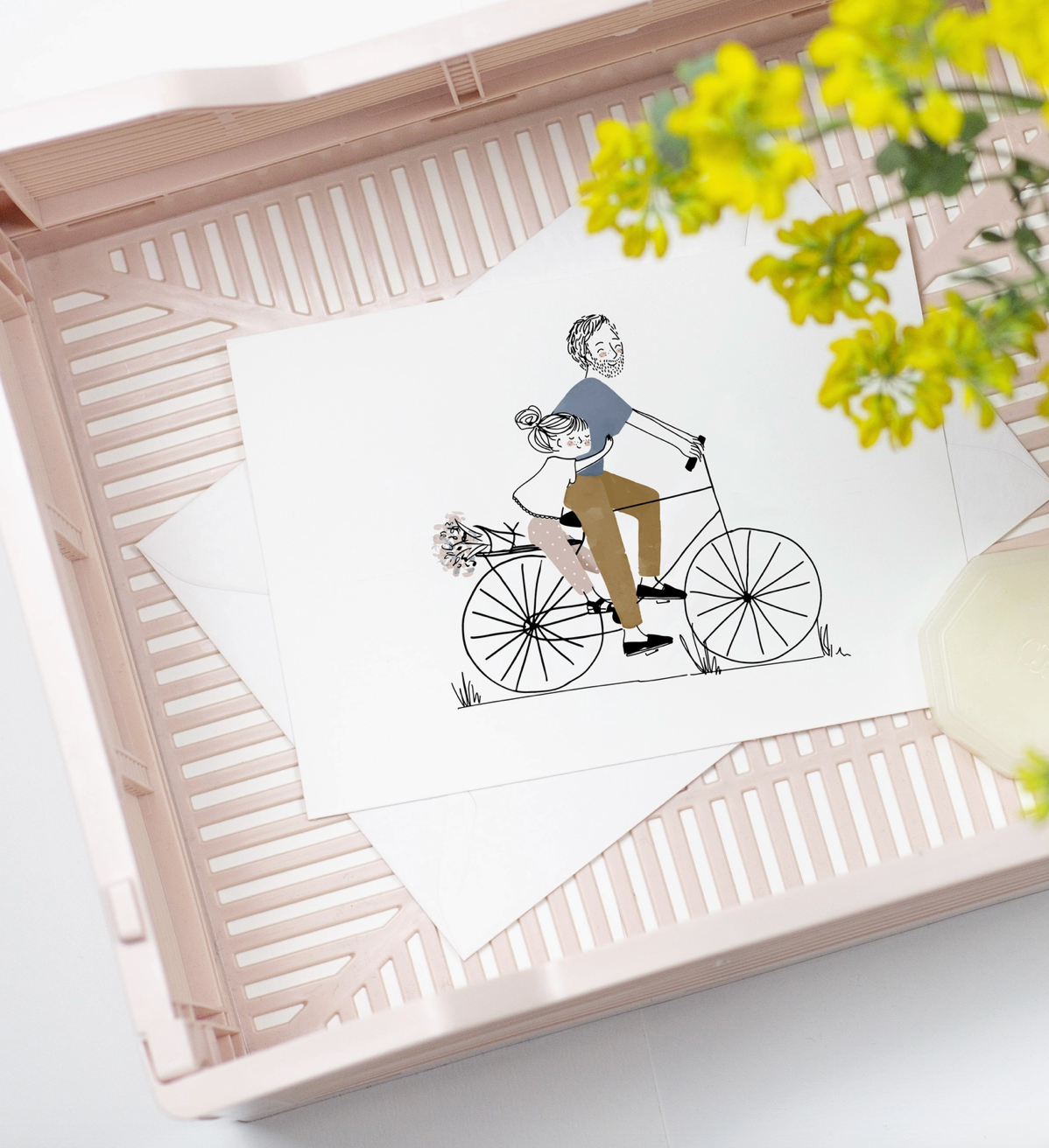 Carte - Vélo papa et fille