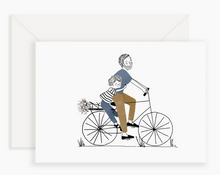 Carte - Vélo papa et garçon