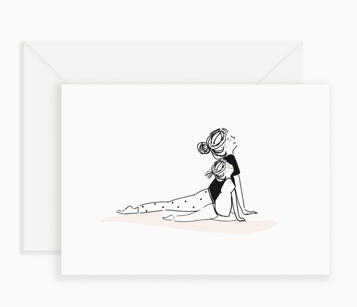 Carte - Yoga maman et fille