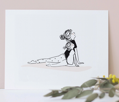 Carte - Yoga maman et fille