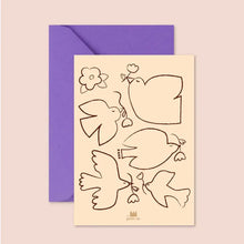 carte beige envolée poétique ma petite vie 