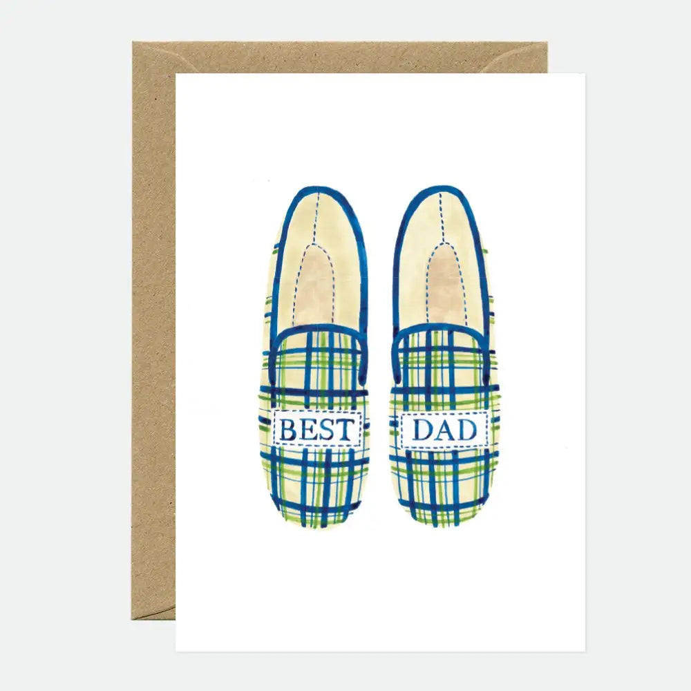 carte best dad pantoufles atwts