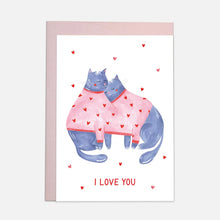 carte chats I love you
