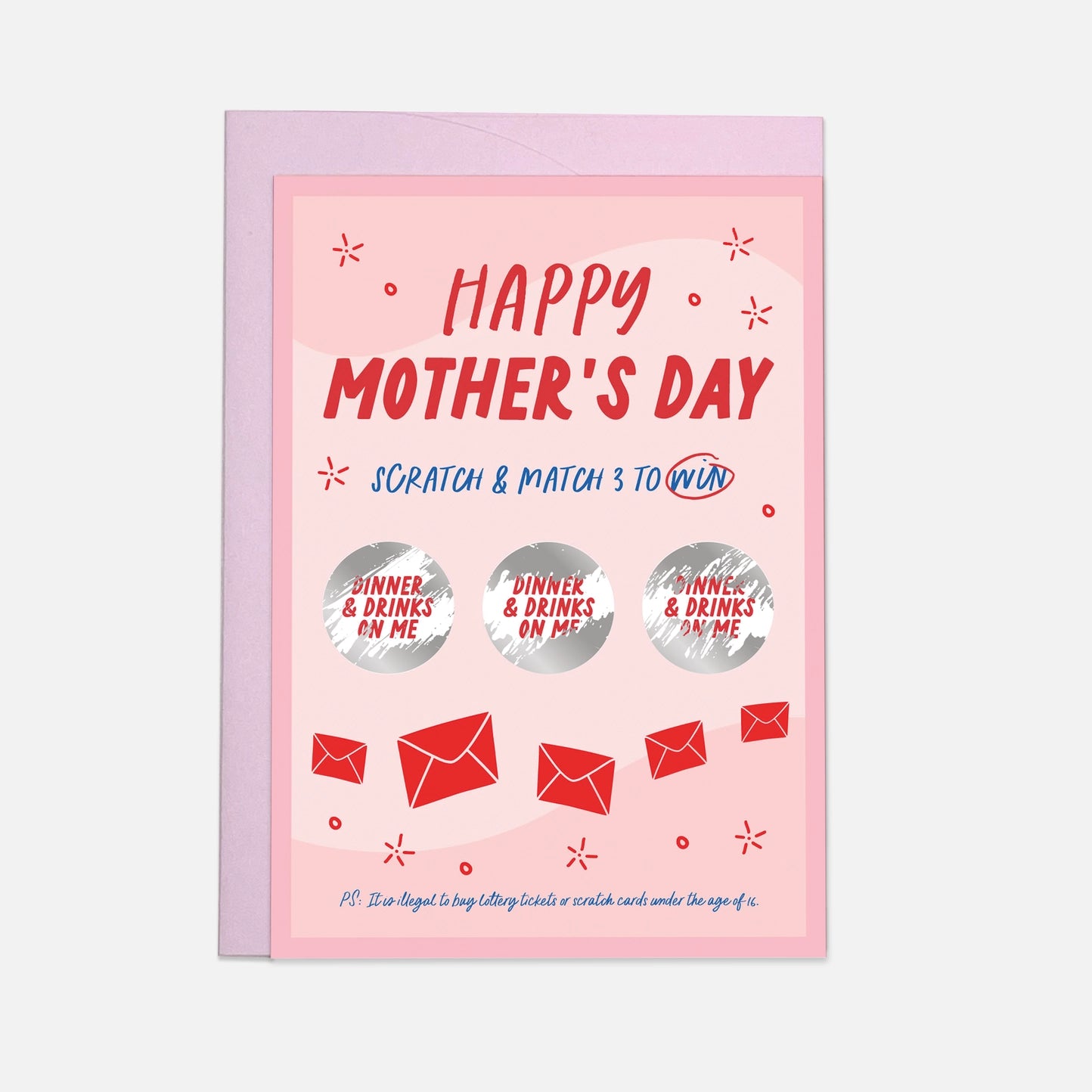 carte happy Mother's Day scratch & match