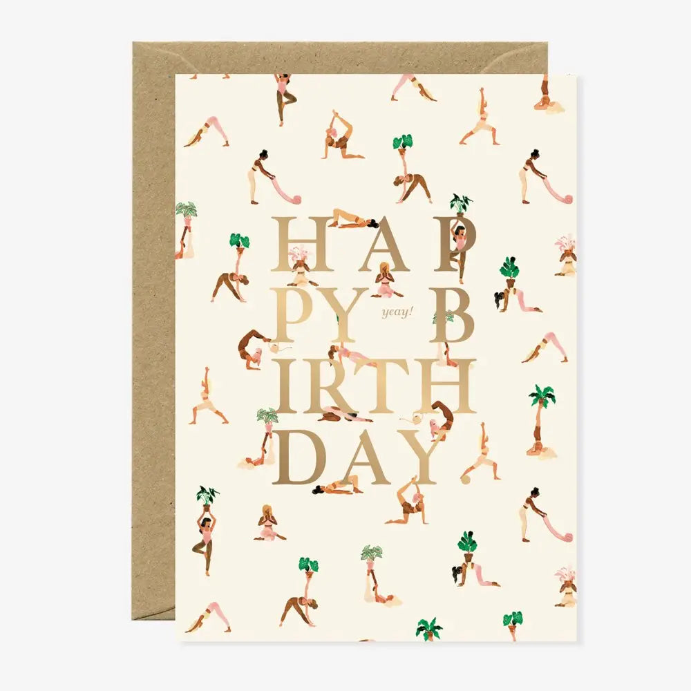 carte happy birthday yoga ATWTS