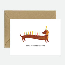 carte joyeux anniversaire teckel ATWTS