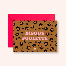carte léopard bisous poulette ma petite vie