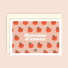 carte marraine d'amour pommes ma petite vie
