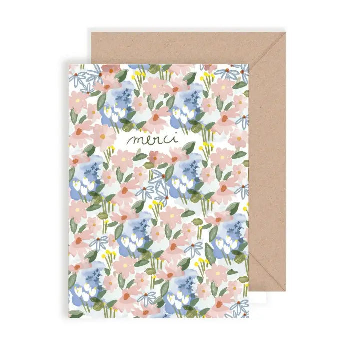carte merci champs de fleurs my Lovely thing