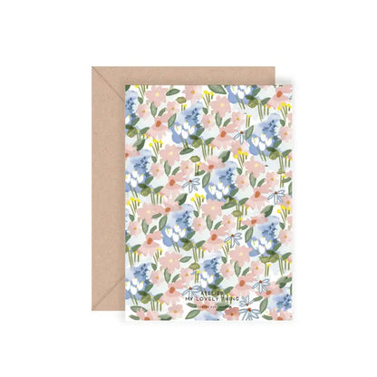 carte merci champs de fleurs my Lovely thing