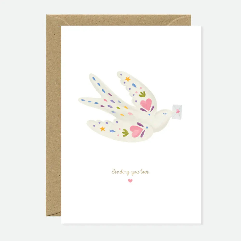 carte sending you love colombe ATWTS