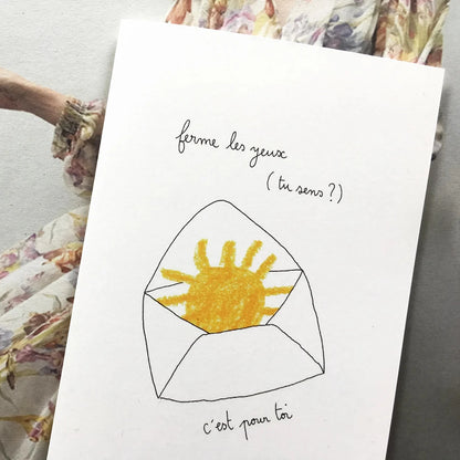 carte soleil papillonnage 