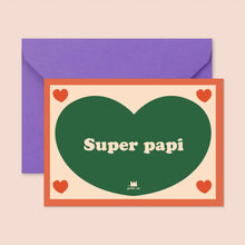 carte super papi coeur ma petite vie
