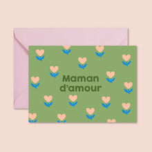 carte vert maman d'amour ma petite vie 