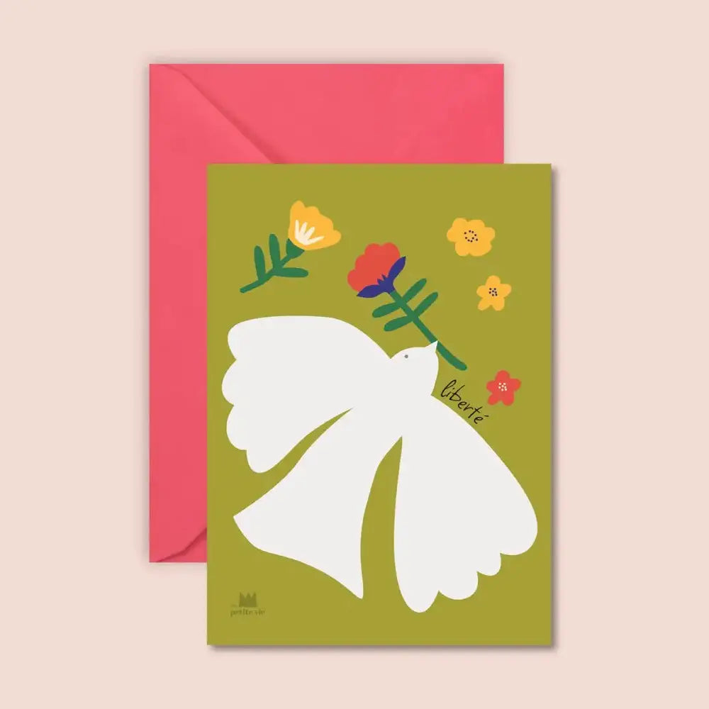 carte verte liberté colombe ma petite vie 