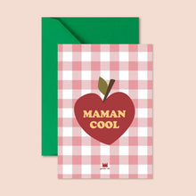carte vichy rose maman cool pomme ma petite vie
