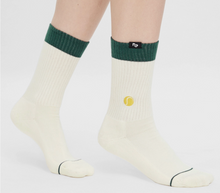Chaussettes homme vert et blanc - Balle de tennis