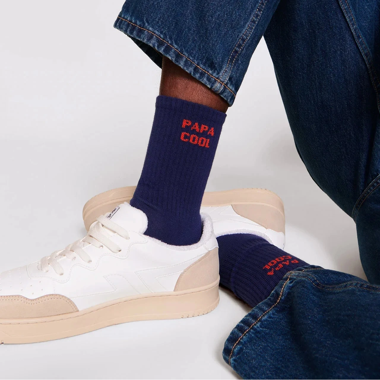 chaussettes bleues papa cool émoi émoi