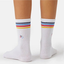 chaussettes cycliste homme coloré