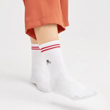 chaussettes homme cycliste rouge et noir
