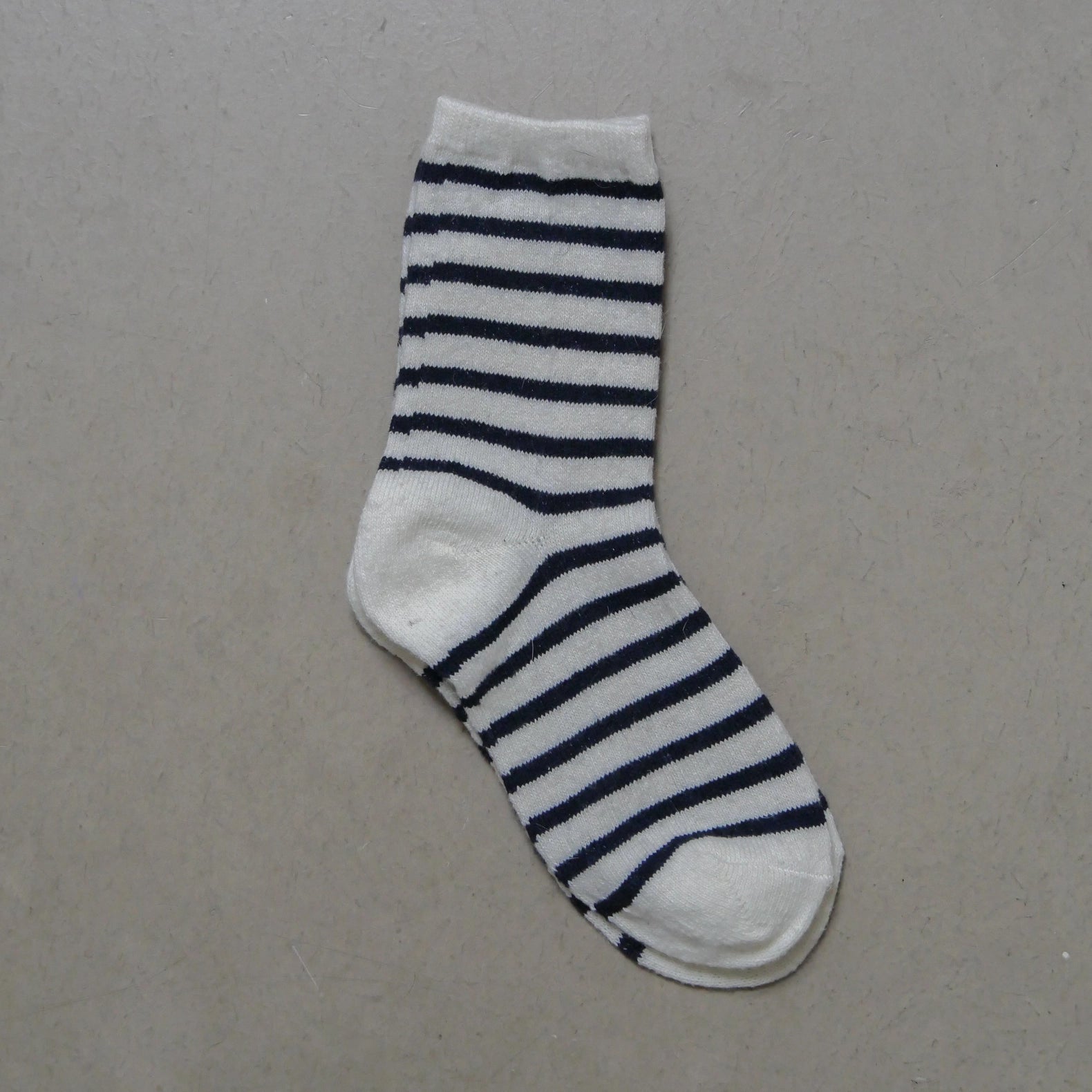 chaussettes marinières gris clair