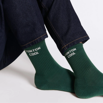 chaussettes tonton cool émoi émoi vertes