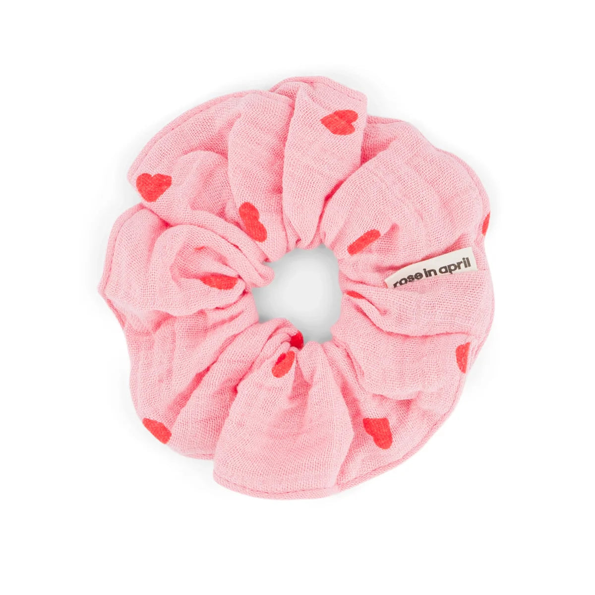 chouchou coeur rose rouge