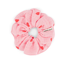 chouchou coeur rose rouge