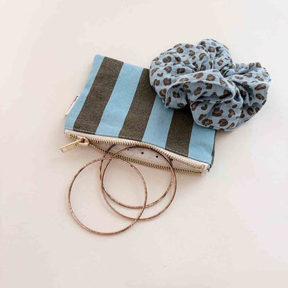 chouchou leopard bleu 2