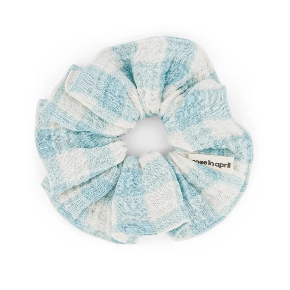 chouchou vichy bleu