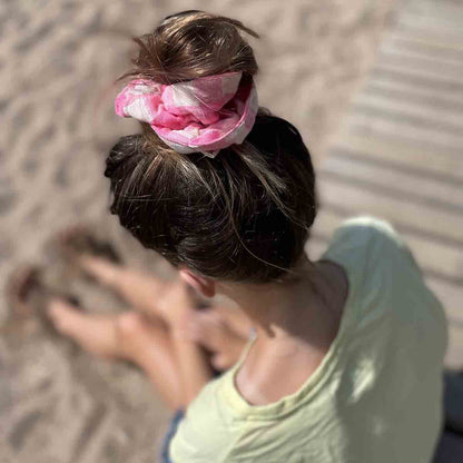 chouchou vichy rose 2