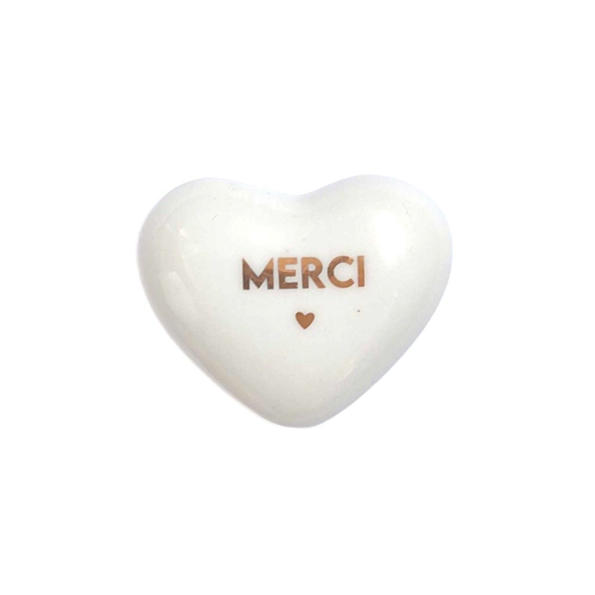 Coeur porte-bonheur - Merci or