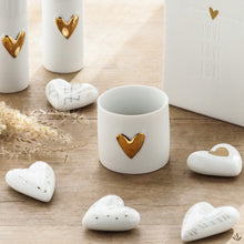 Photophores coeur doré - Set de 2