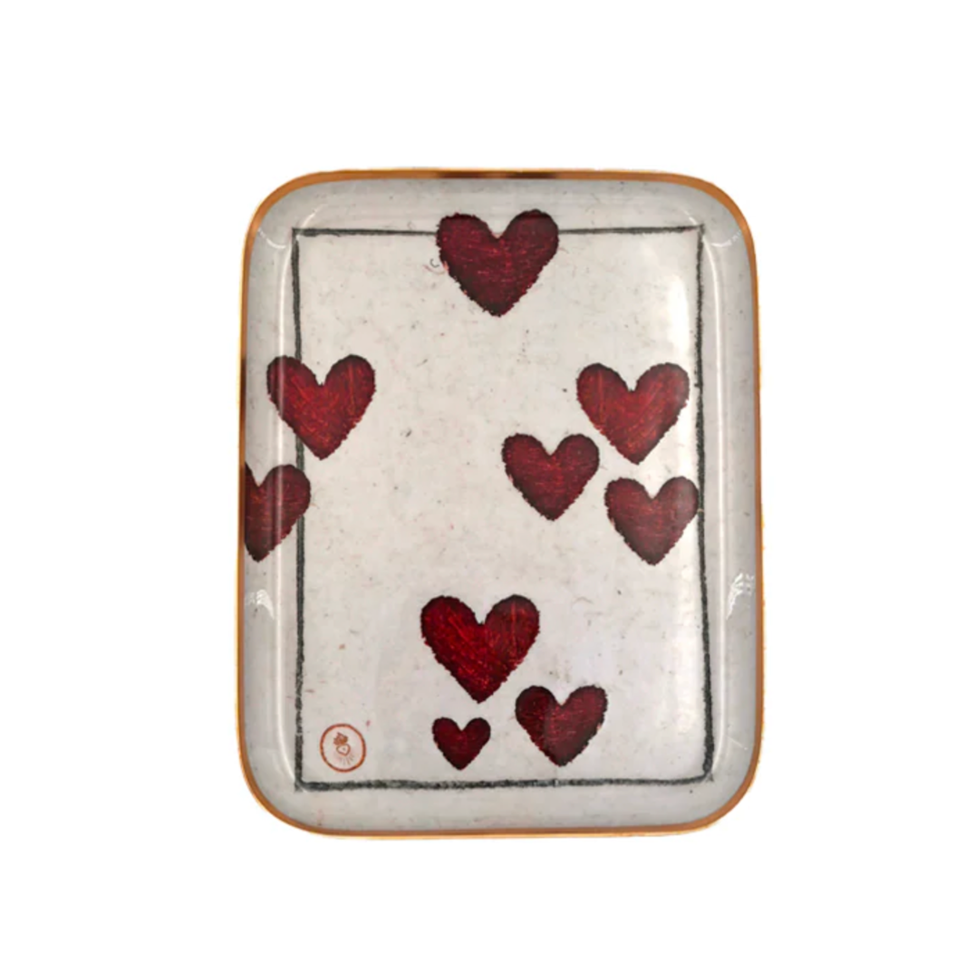 Plateau coeur à jouer - Demi plateau