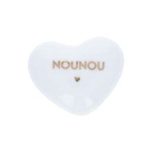 coeur en céramique porte bonheur nounou