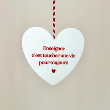 coeur à suspendre enseigner
