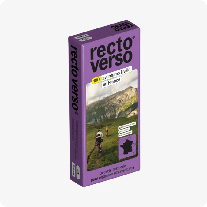 coffret recto verso 100 aventures à vélo en France