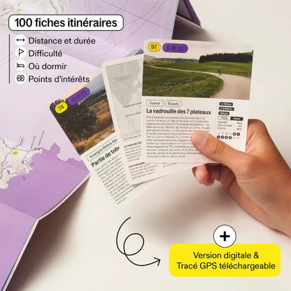 coffret recto verso 100 aventures à vélo en France