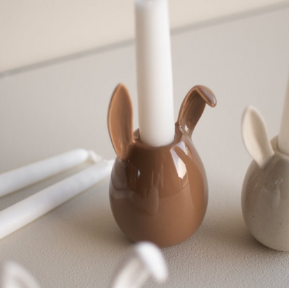 Bougeoir lapin - Nougat