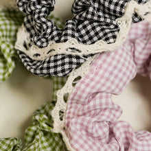 collection chouchous macramé vichy