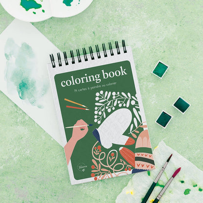 Carnet de Coloriage vert - Noël