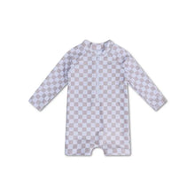 combi anti uv damier beige 74 80 cm swim essentials
