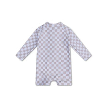 combi anti uv damier beige 74 80 cm swim essentials