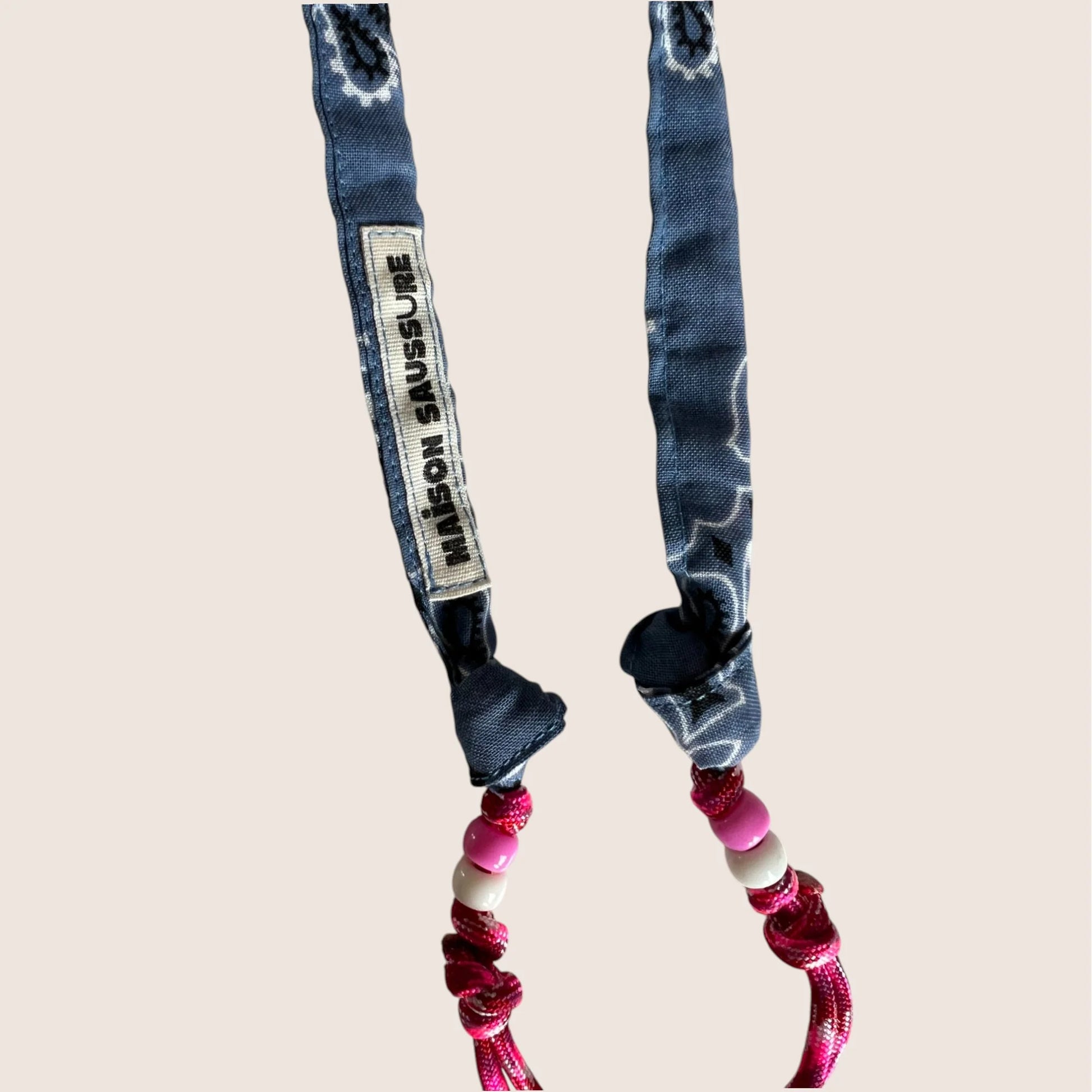 Cordon de téléphone bandana - Bleu chambray