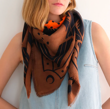Foulard en coton - Cheetah Brown