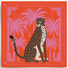 Foulard en coton - Cheetah Orange