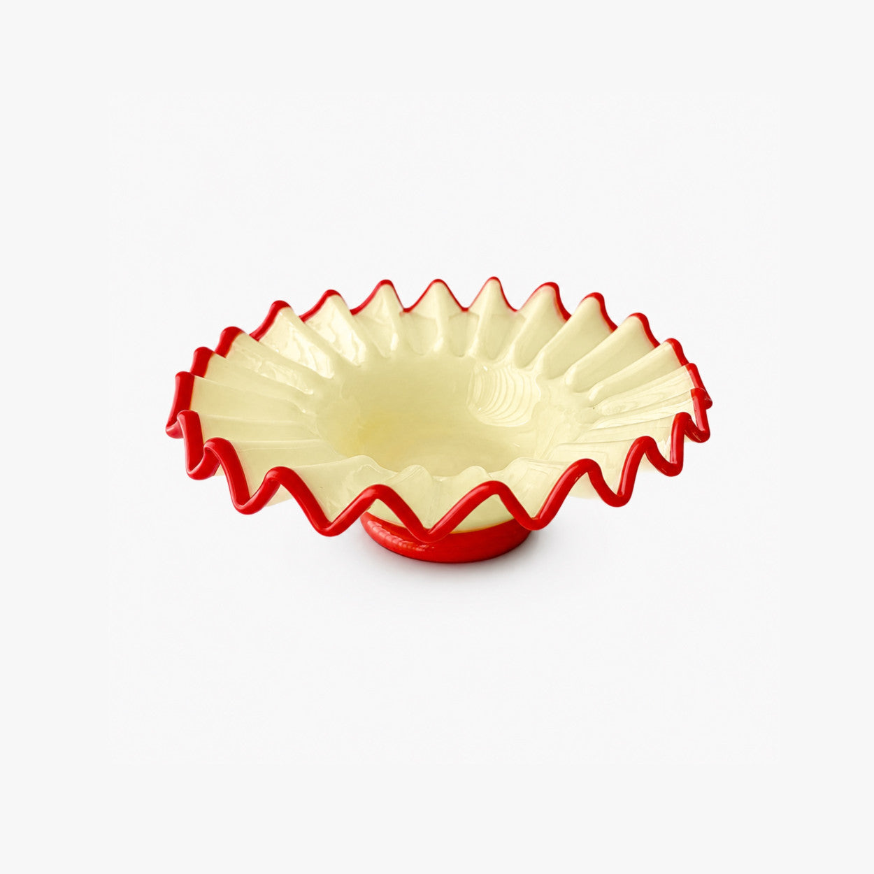coupe collerette jaune rouge bazar de luxe