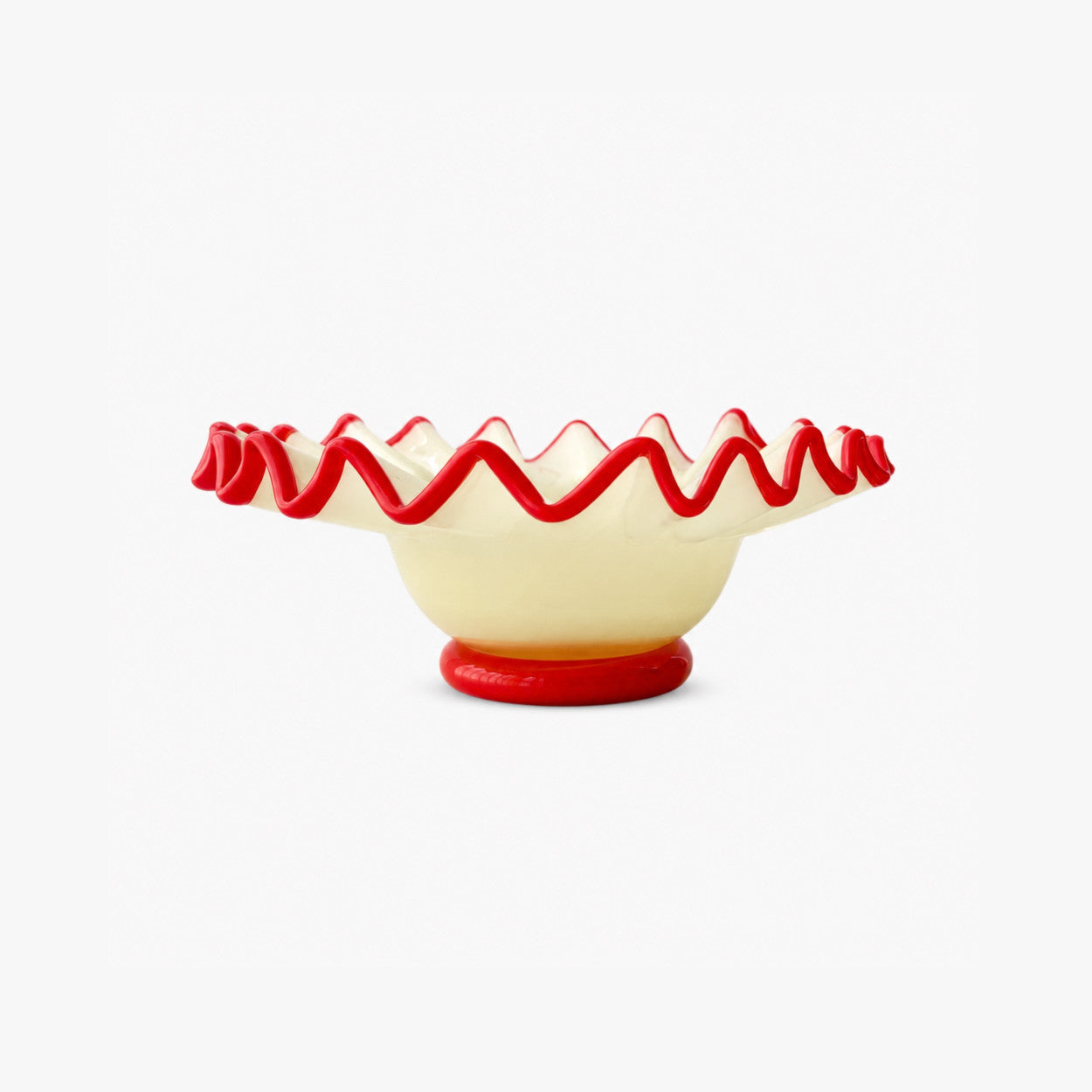coupe collerette jaune rouge bazar de luxe